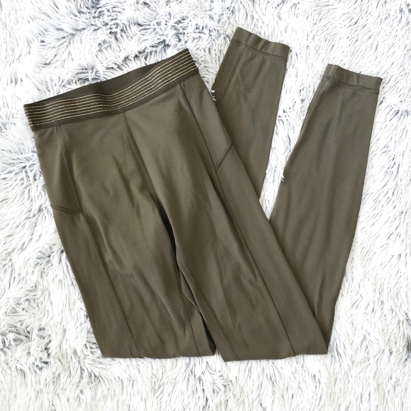 Lululemon Principal Dancer Golden Lining Legging in Armory, size 2 - Picture 1 of 2